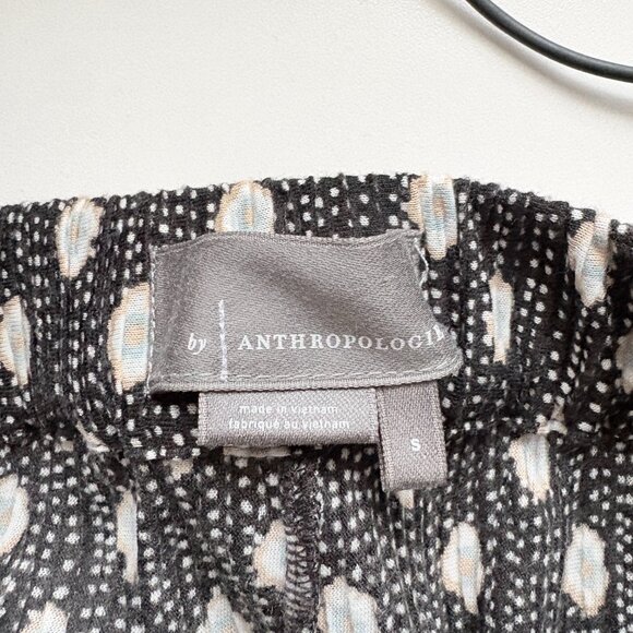 Anthropologie Morris Plisse Pyjama Trousers Black Dot Size Small - Picture 7 of 7